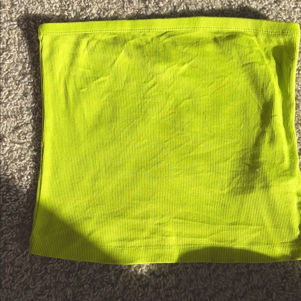 Neon Yellow/Green Tube Top